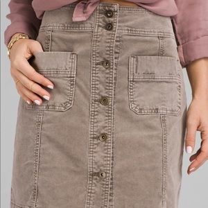 Prana corduroy skirt